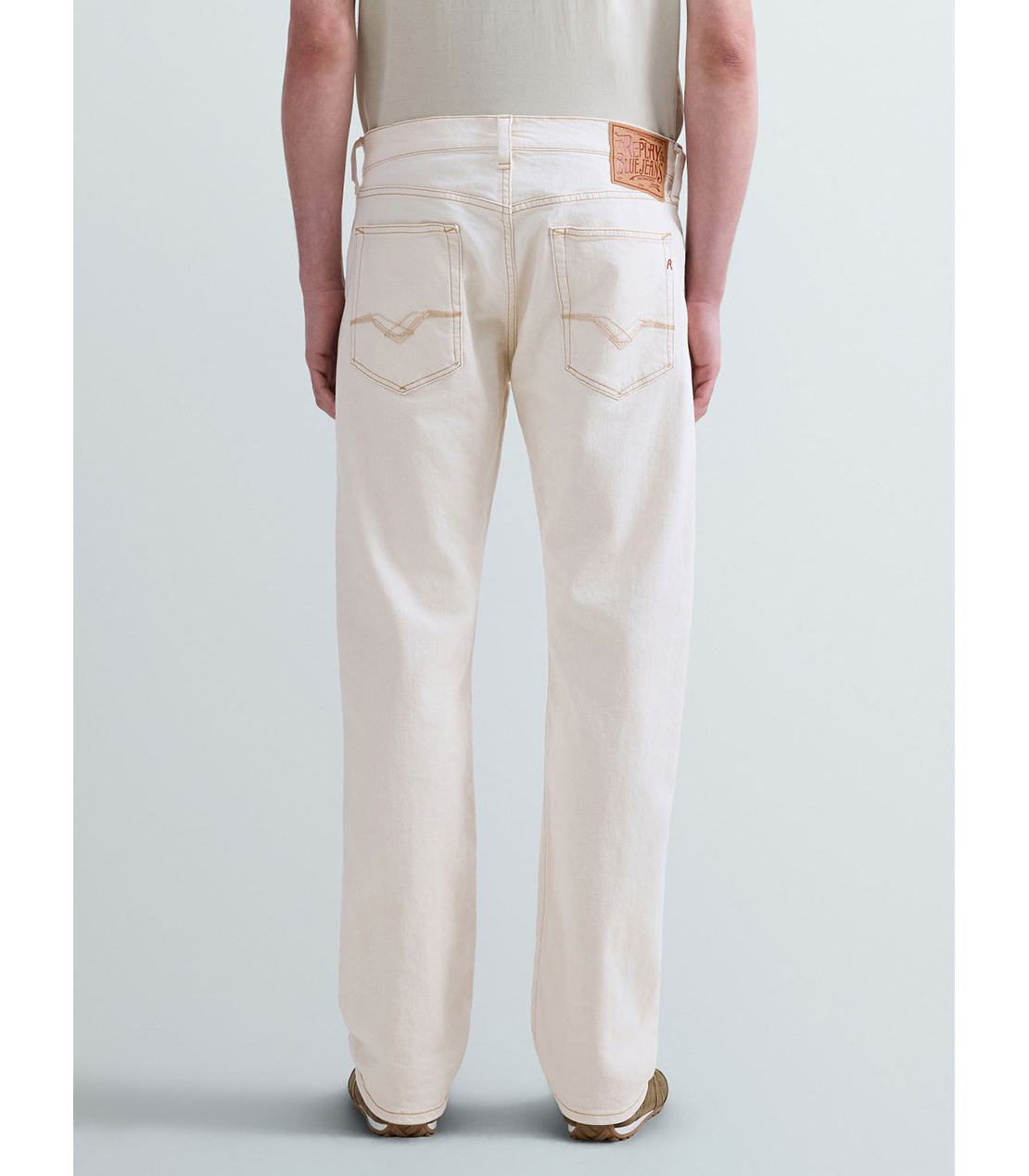 ストレートフィットDERYCK オーセンティックブルデニム 詳細画像 アイボリー 3